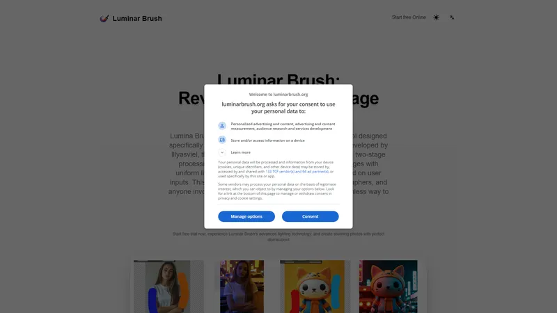 LuminarBrush - AI Tool Screenshot