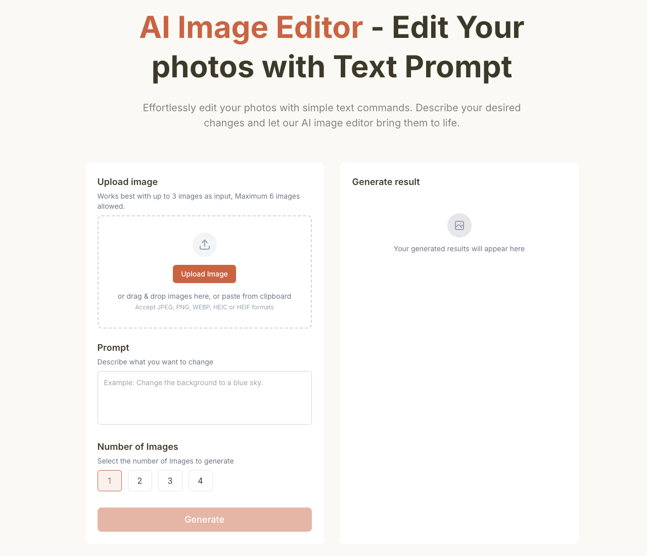 AI Photo Editor